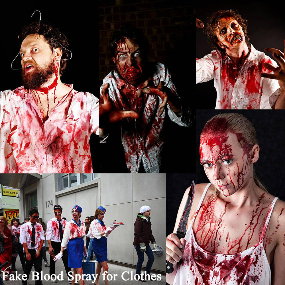 MEICOLY applied to white shirt demonstrating dramatic staining effect