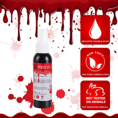 MEICOLY nozzle close-up highlighting controlled spray for precise effects