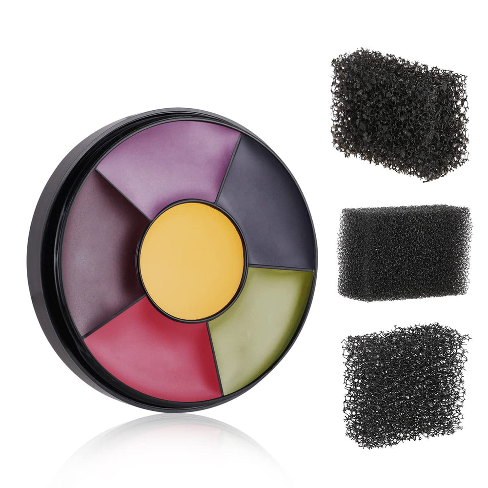 MEICOLY bruise wheel front packaging showing compact travel-ready palette and benefits