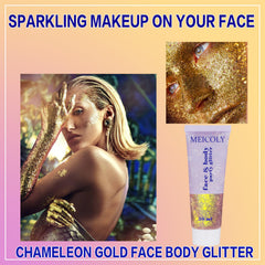 MEICOLY gel texture close-up highlighting dense glitter for intense shimmer