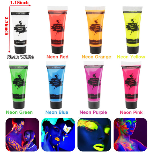 MEICOLY eight tubes arranged to display color range for creative looks