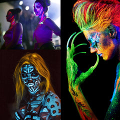 MEICOLY eyeliner detail applied to eye for precise neon accents