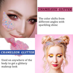 MEICOLY applied on cheek showing color change and long-lasting radiance
