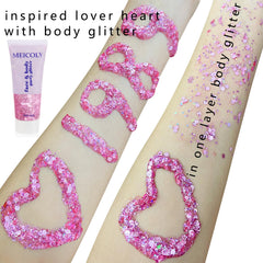 MEICOLY face detail on eye and lip highlighting grafted sparkle safely