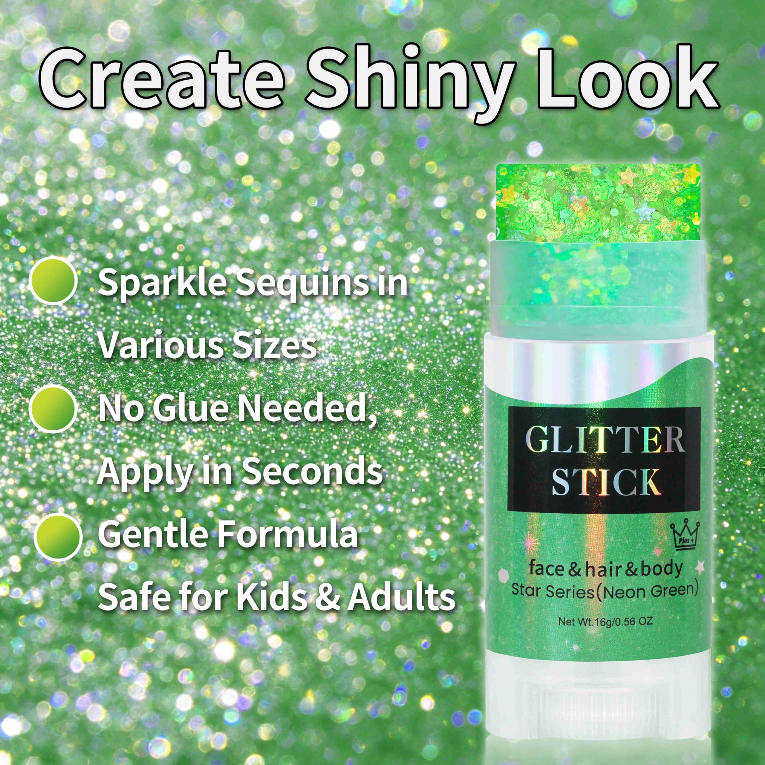 MEICOLY worn at a festival illustrating bright green sparkle for standout looks