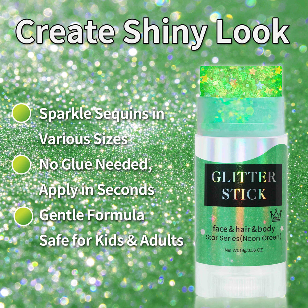MEICOLY worn at a festival illustrating bright green sparkle for standout looks