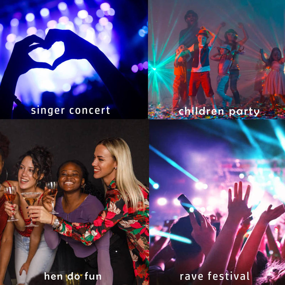 MEICOLY worn with festival outfit showing St. Patrick's Day themed sparkle benefit