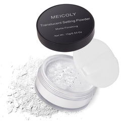MEICOLY front packaging with sifter showing clean travel-ready design and control