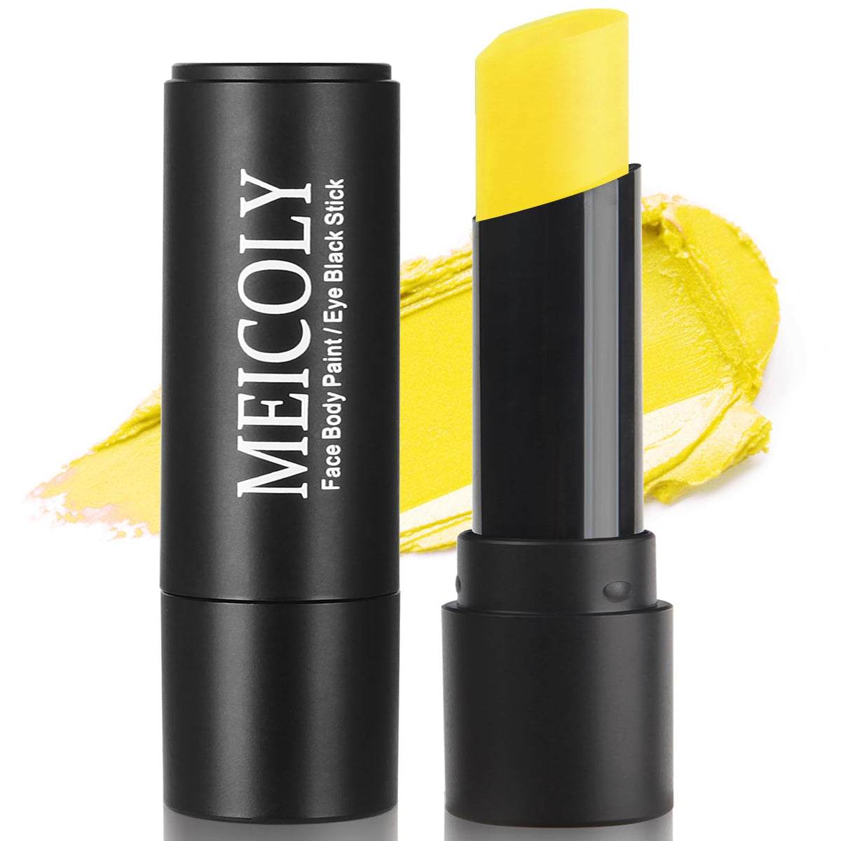 MEICOLY front packaging showing yellow eye black stick and branding, useful for quick identification