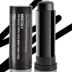 MEICOLY front view of closed eye black stick showing compact design and portability