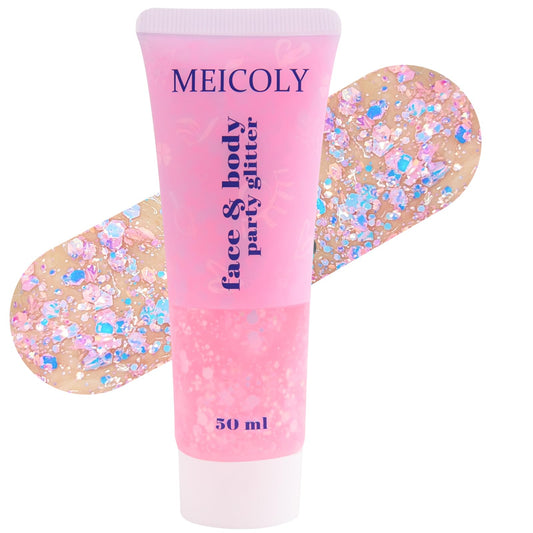 MEICOLY front tube showing baby pink to purple color-shift and easy dispensing