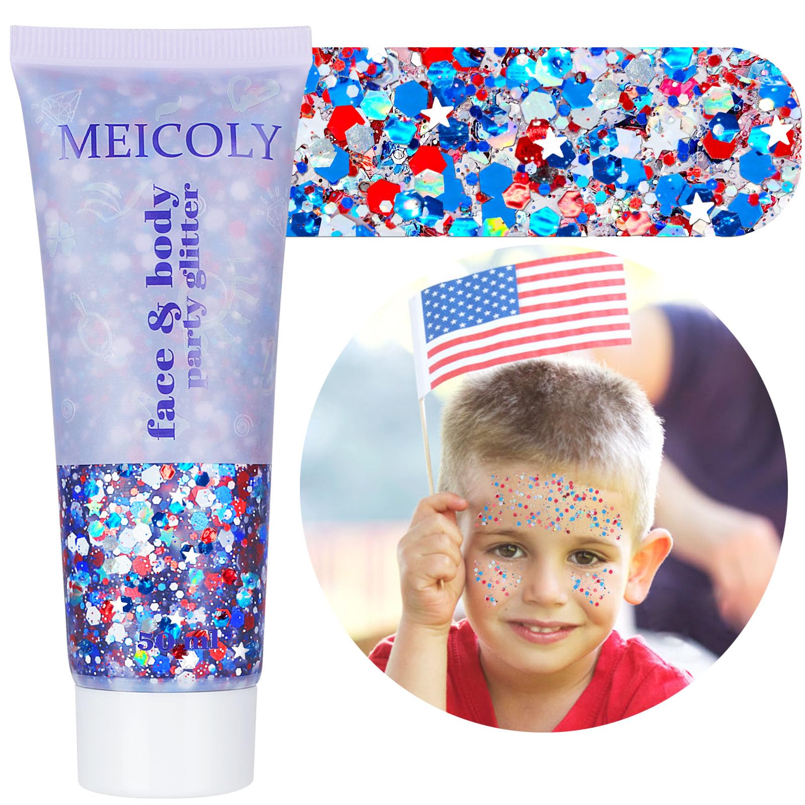 MEICOLY lifestyle image at fireworks emphasizing long-lasting sparkle