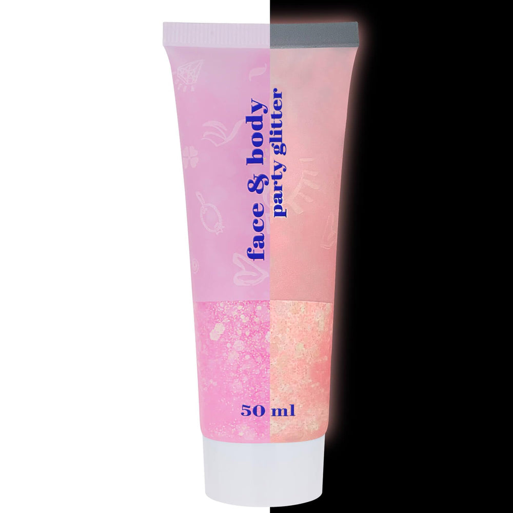 MEICOLY neon pink front packaging showing 50ml jar and label, vibrant product display