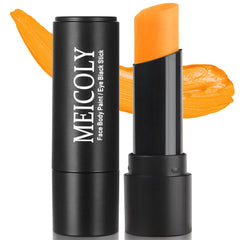 MEICOLY orange eye black stick front view showing vivid color and portability