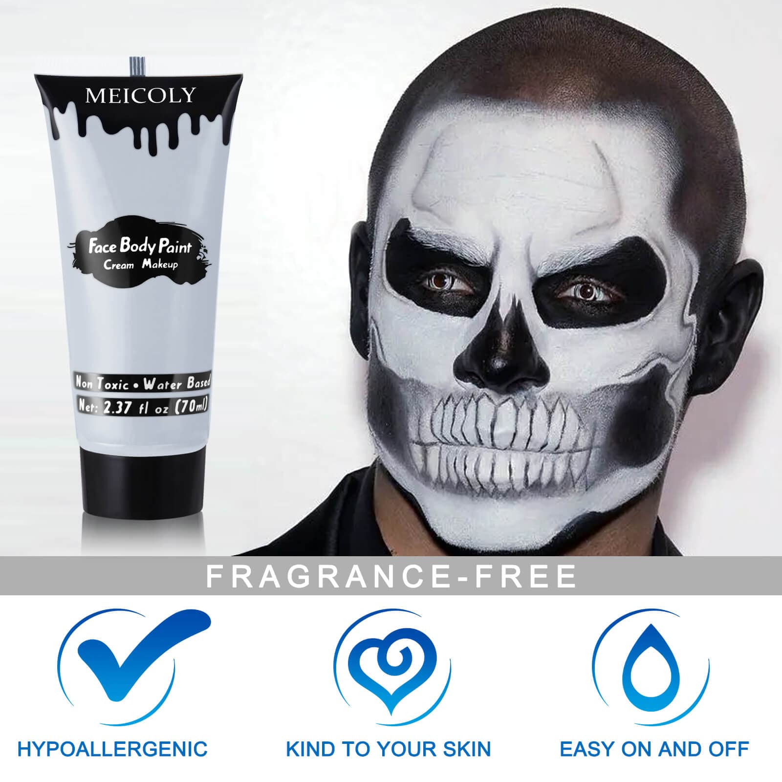 MEICOLY product with brush and sponge suggesting ready-to-use styling kit