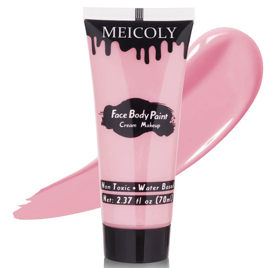 MEICOLY front tube showing pastel pink color and label benefits