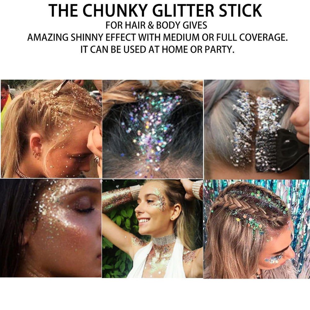 MEICOLY wipe removing glitter showing easy cleanser removal after use