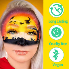 MEICOLY being wiped away with makeup remover, illustrating easy removal after use