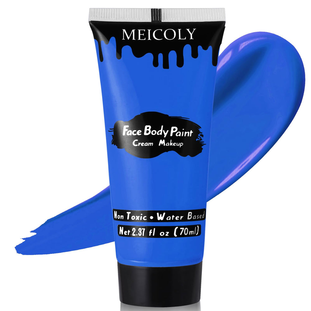 MEICOLY tube front view showing royal blue cream paint for bold color