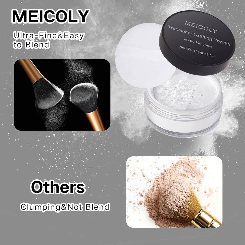 MEICOLY jar in hand for size comparison and convenient everyday portability benefit