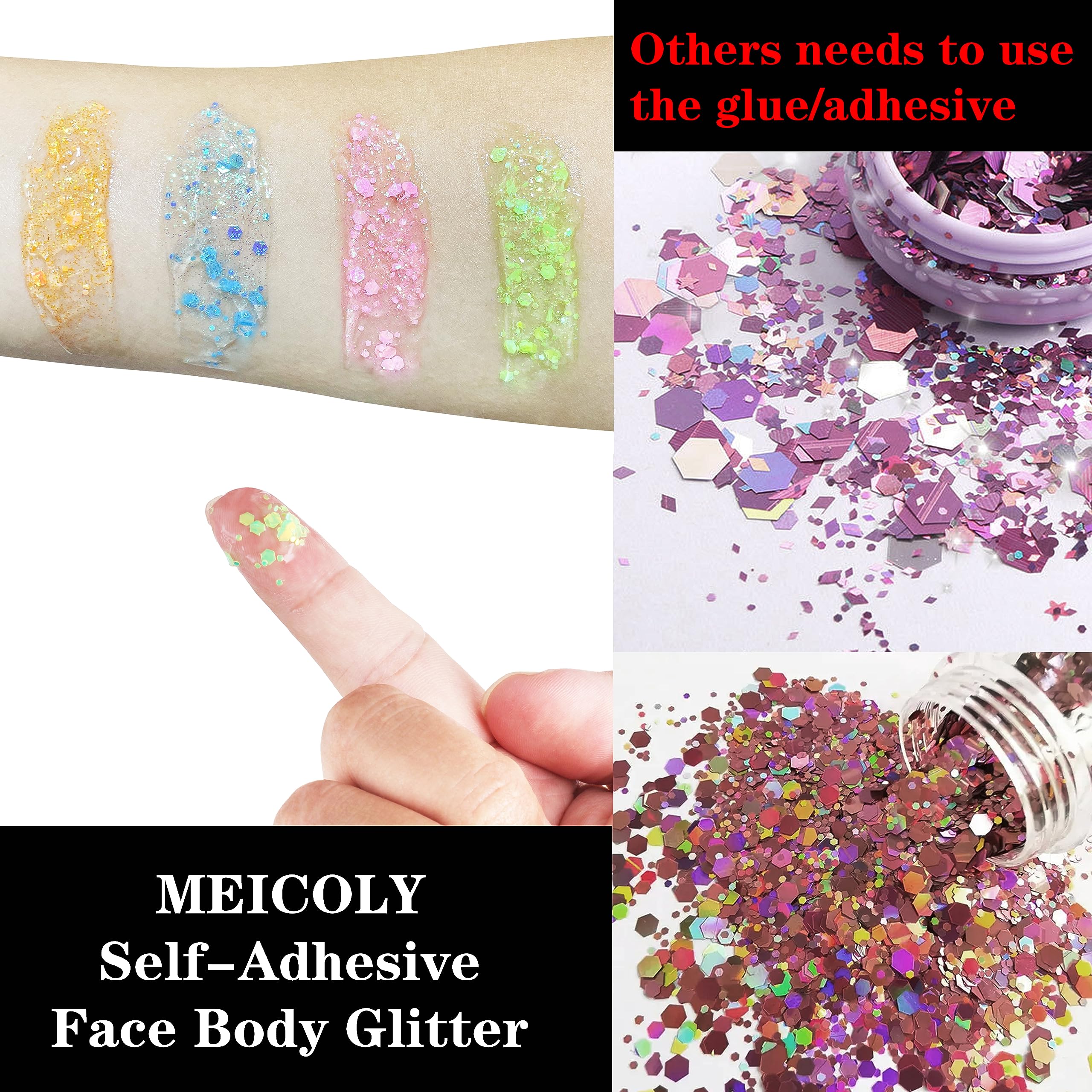 MEICOLY 50ml size comparison on table showing compact jar perfect for travel