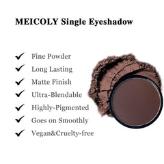 MEICOLY powder texture close-up showing smooth matte finish for easy blending
