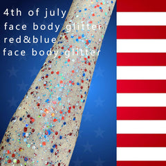 MEICOLY close-up of chunky and fine glitter mix demonstrating texture