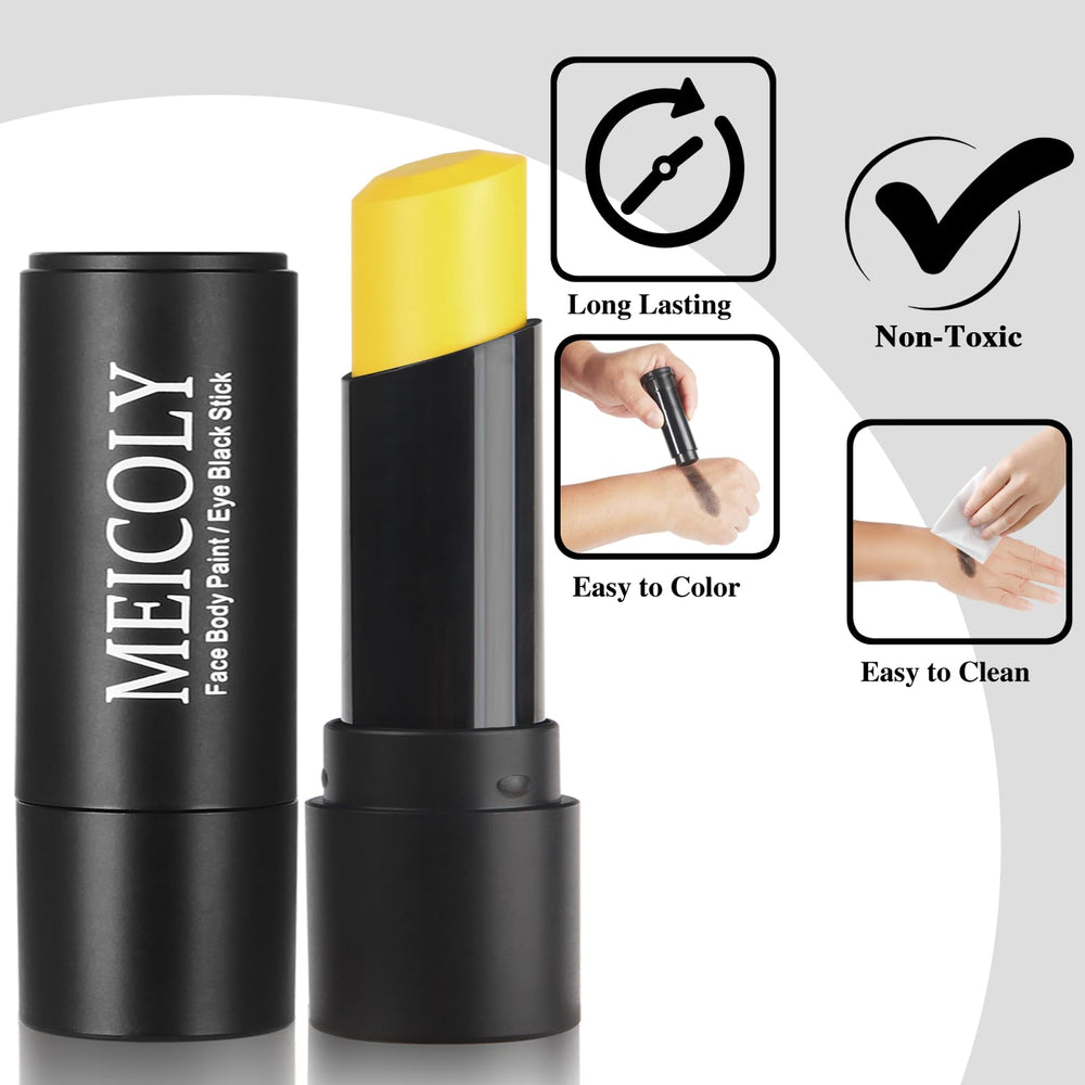 MEICOLY tip texture showing creamy yellow stroke, demonstrating smooth blendability