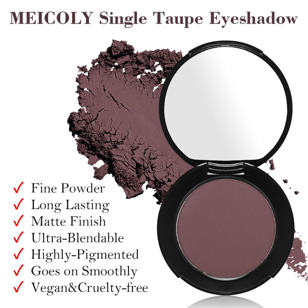 MEICOLY brush applying Velvet Plum on lid showing rich payoff and easy application benefit