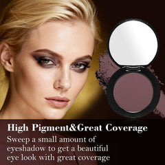MEICOLY model wearing Velvet Plum daytime eye look showing natural intensity benefit