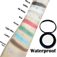 MEICOLY swatch on arm demonstrating high pigment and true matte payoff benefit