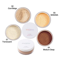 Meifen translucent powder swatch on skin illustrating brightening, smooth finish