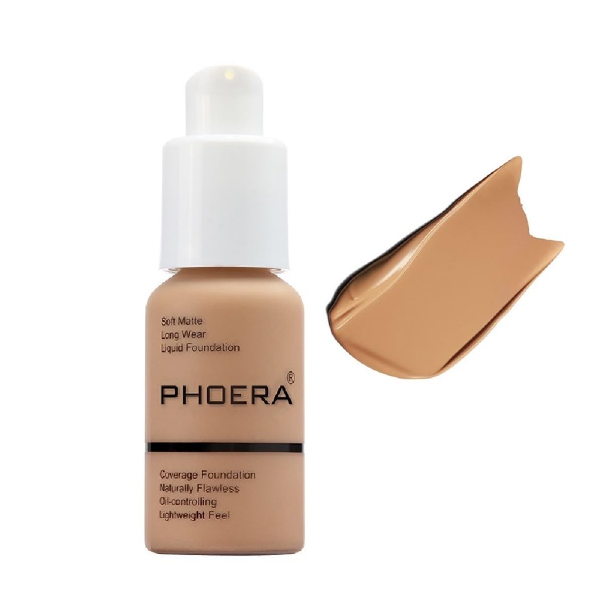 Meifen PHOERA front packaging showing sleek bottle and shade label, easy identification benefit