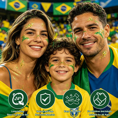 Meilury hair braid with green sequins showing vibrant hair accent benefit