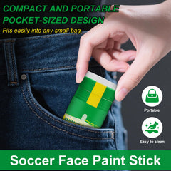 Meilury applied on soccer fan face showing spirited team support benefit