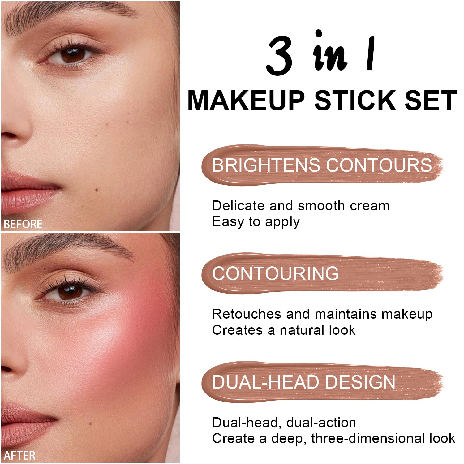 Meilury swatches on arm showing shade range and wearable contrast