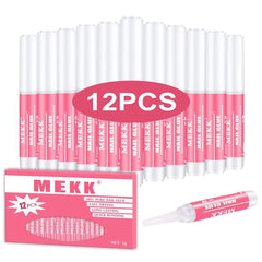 MEKK front packaging showing 12 tubes and quick-drying benefit