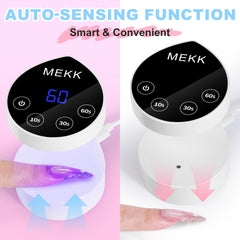 MEKK finger insertion under lamp with auto-sensor for hands-free activation