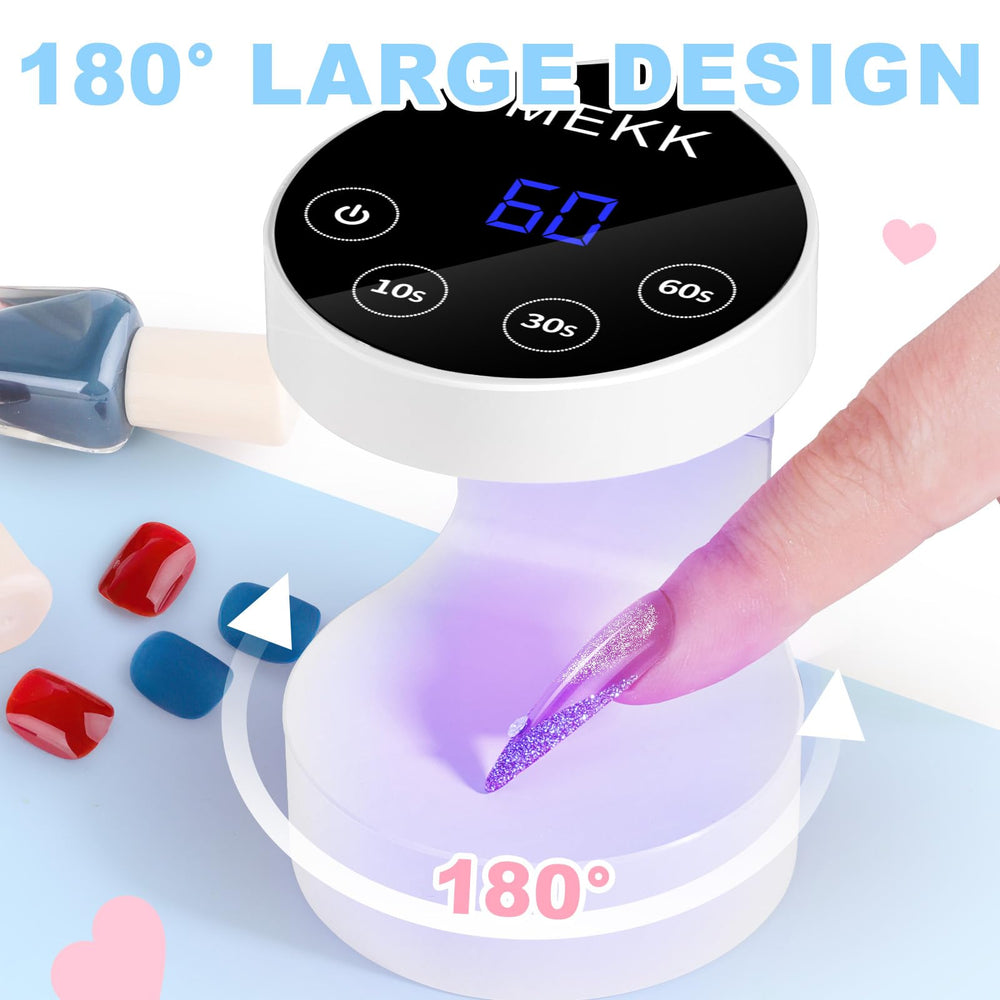 MEKK touch controls display with timer modes for precise curing convenience