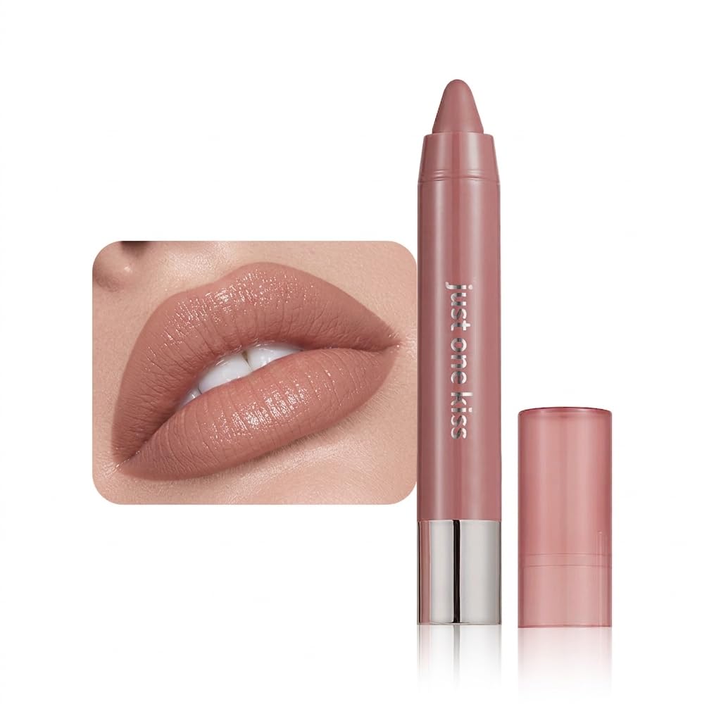 mekuel front packaging showing slim retractable crayon and shade label, clear product view and benefit