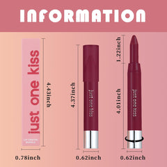 mekuel model applying lip crayon in lifestyle scene showing natural rosy finish