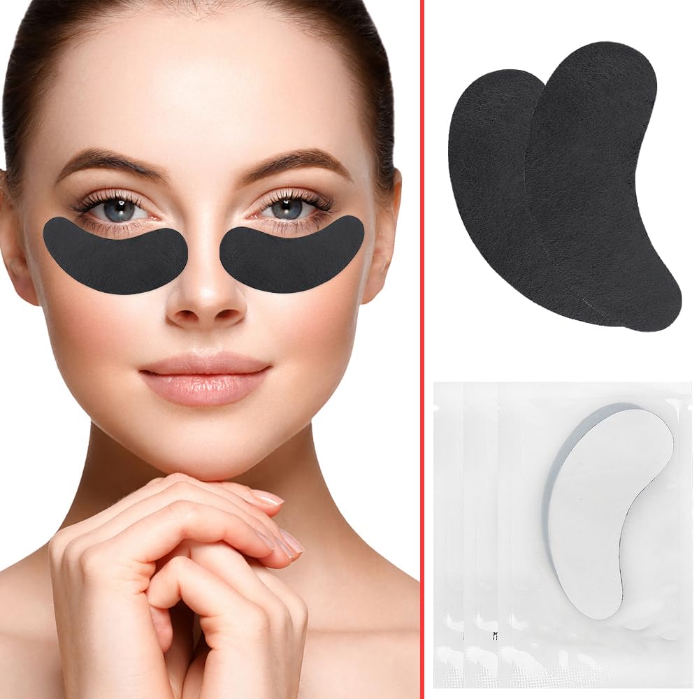 Mekupeu pad in use during lash extension, keeps lower lashes protected