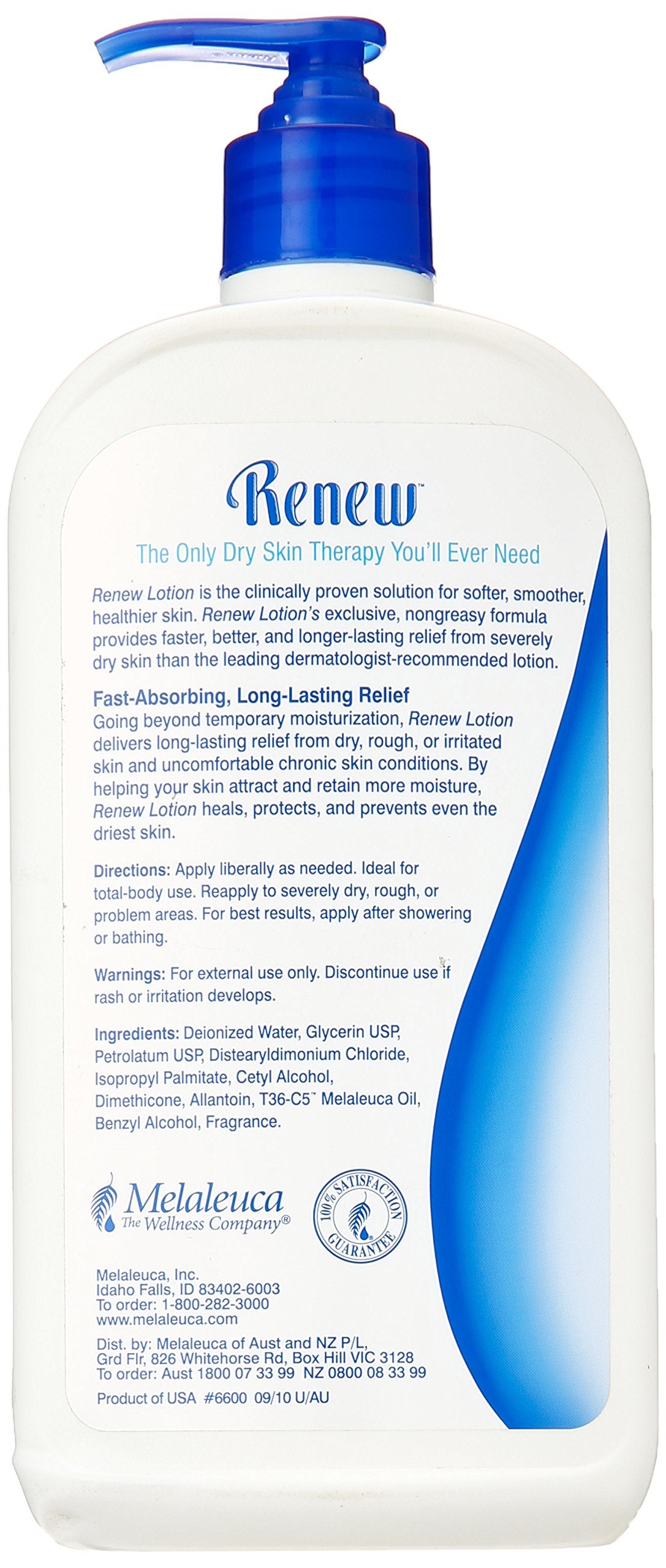 Melaleuca Renew cream texture close-up demonstrating rich absorbent hydration