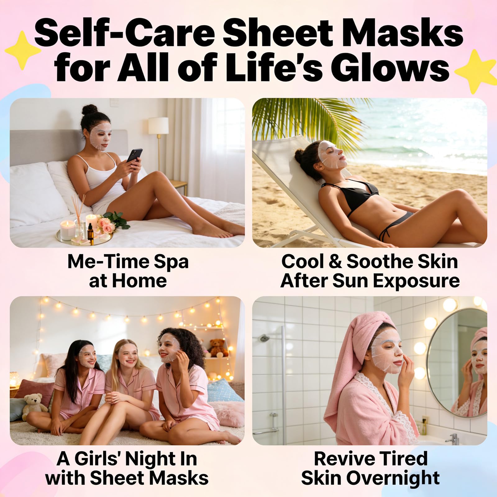 Meleell open mask sachet with visible serum showing hydrating essence