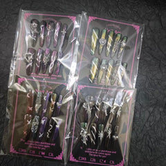 MellowBells long 40mm profile showing dramatic length for bold manicures
