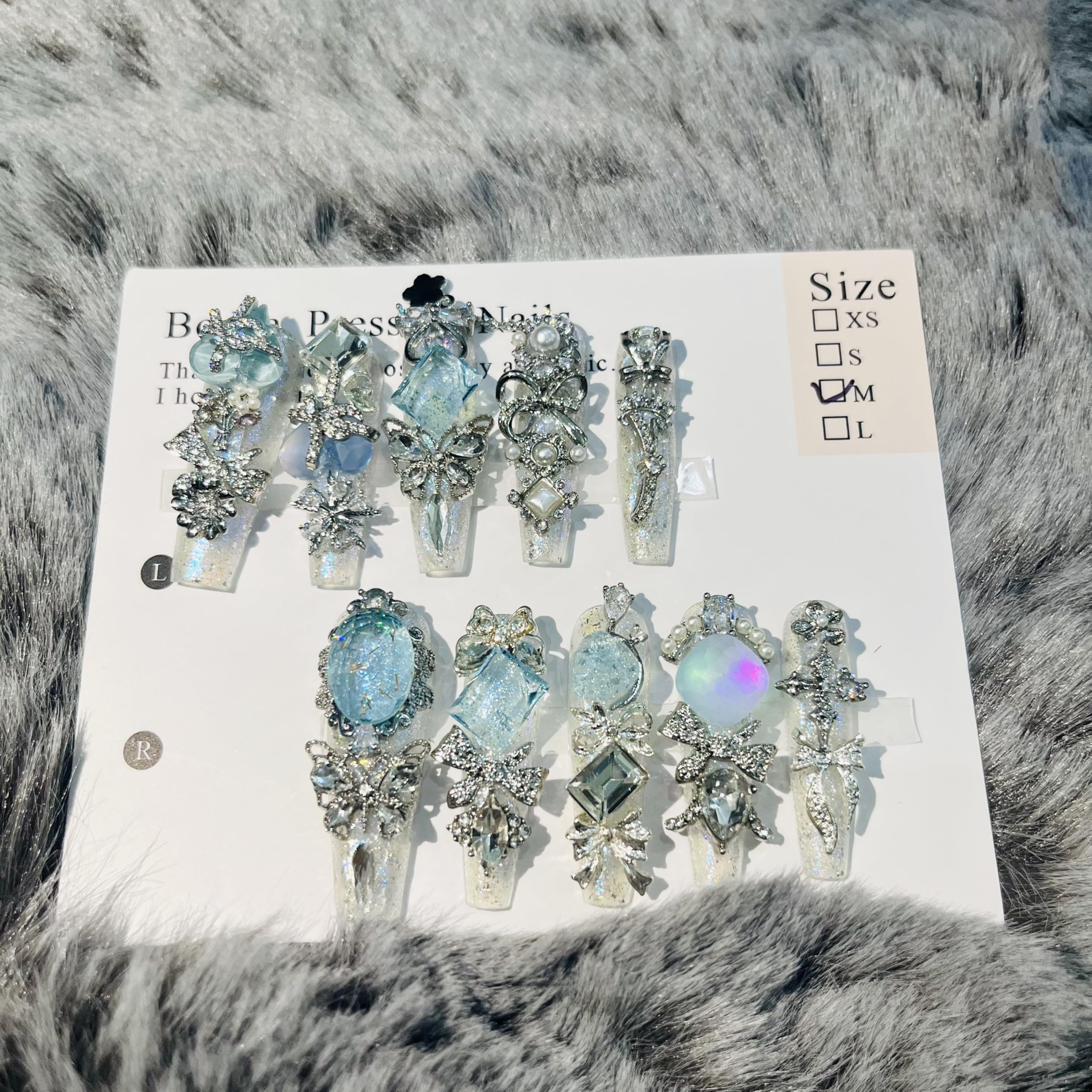 MellowBells size comparison showing multiple nail sizes for a better fit