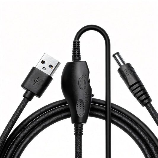 melodly front plug overview showing universal 5.5mm plug and reliable connection benefit