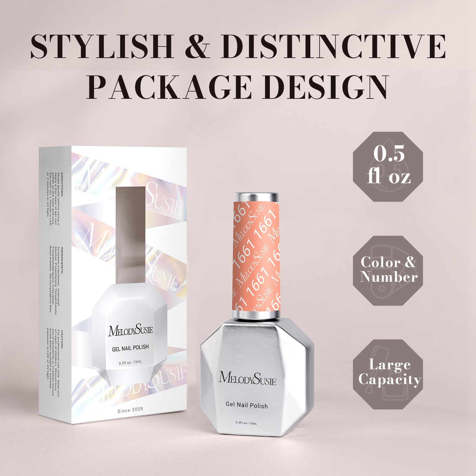 MelodySusie bottle beside ruler for scale showing 0.5 fl oz size benefit