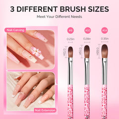 MelodySusie carving fine 3D nail art with brush for detailed sculpting