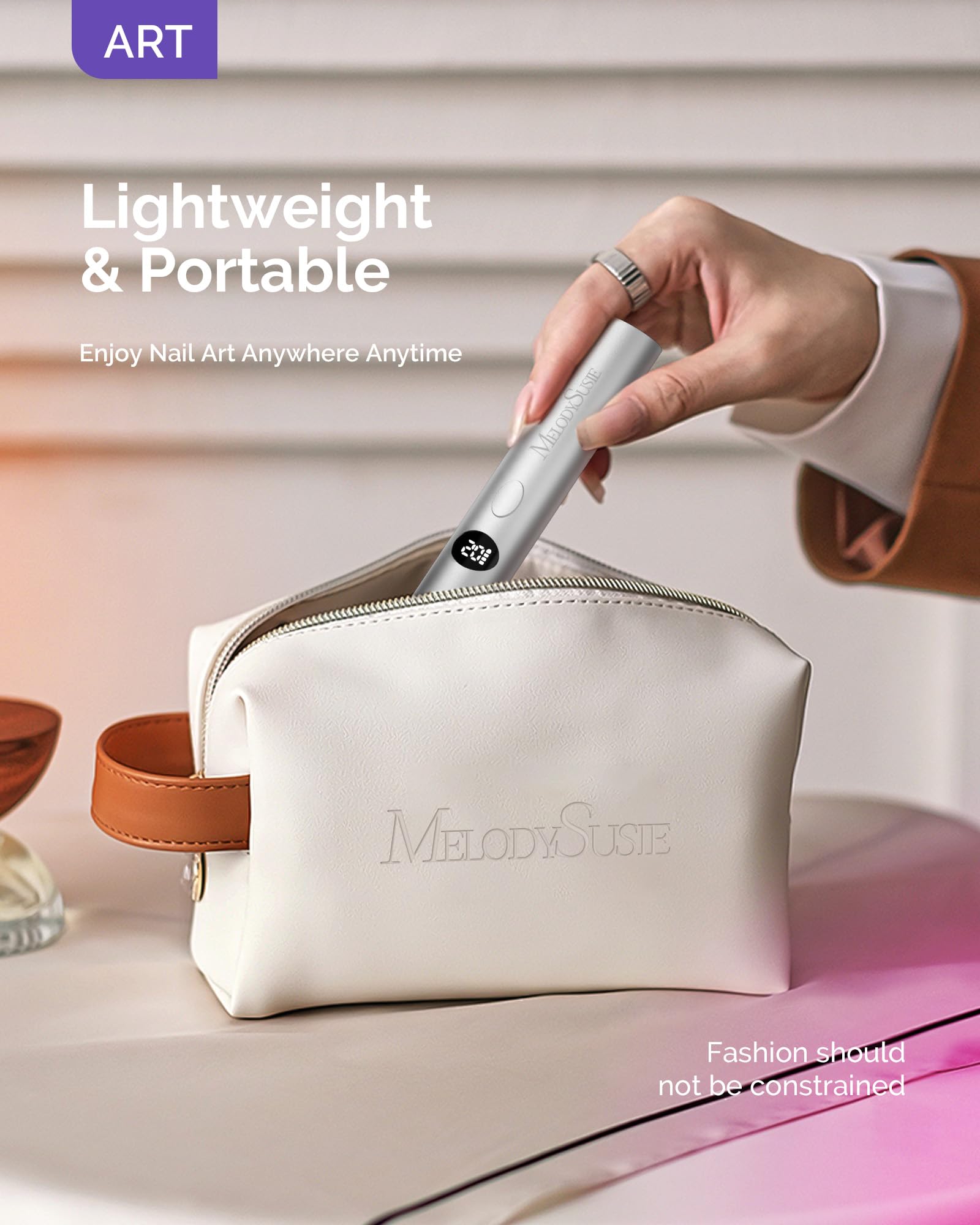 MelodySusie aluminum-alloy finish texture highlighting durability and acetone resistance